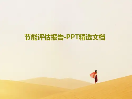 节能评估报告-PPT精选文档30页PPT
