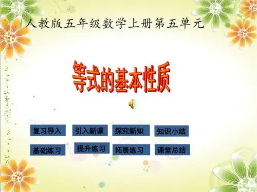 第6课时 等式的性质