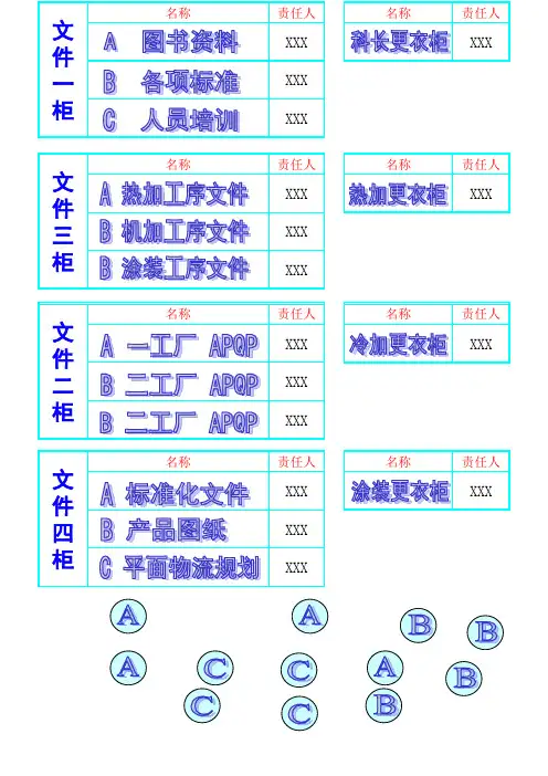 文件柜标签