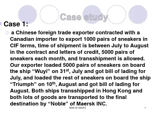 unit 6.Cargo Transportation Insurance(xin) 国际贸易与实务(周瑞琪版)