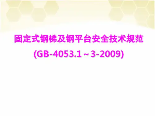 固定式钢梯及钢平台安全技术规范..