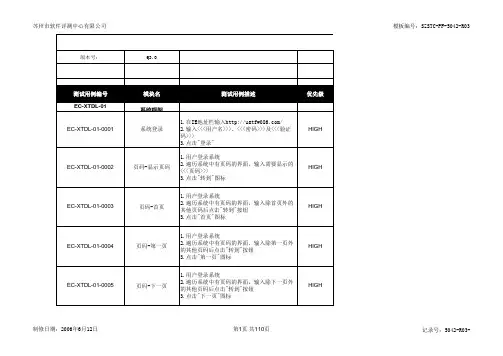 SaaS应用测试用例——详细案例