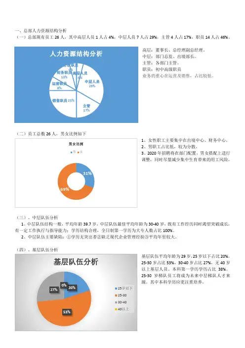 企业人力资源分析报告