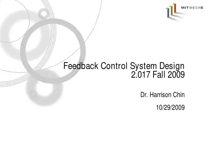 MIT2_017Feedback Control 反馈控制