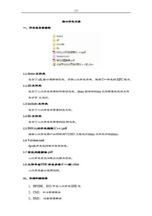 二次开发接口文档