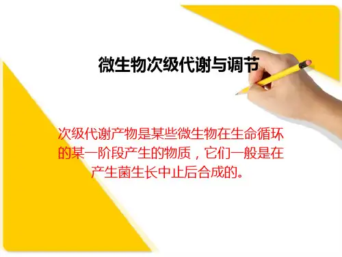 微生物次级代谢与调节