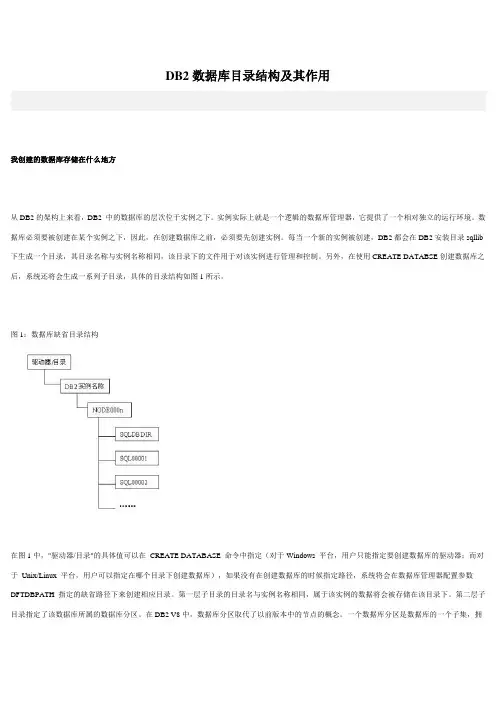 DB2数据库目录结构及其作用