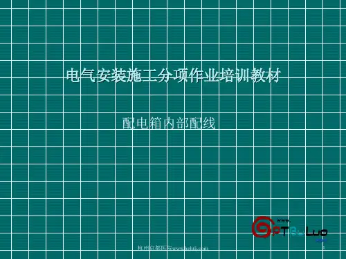 配电箱空开及导线安装