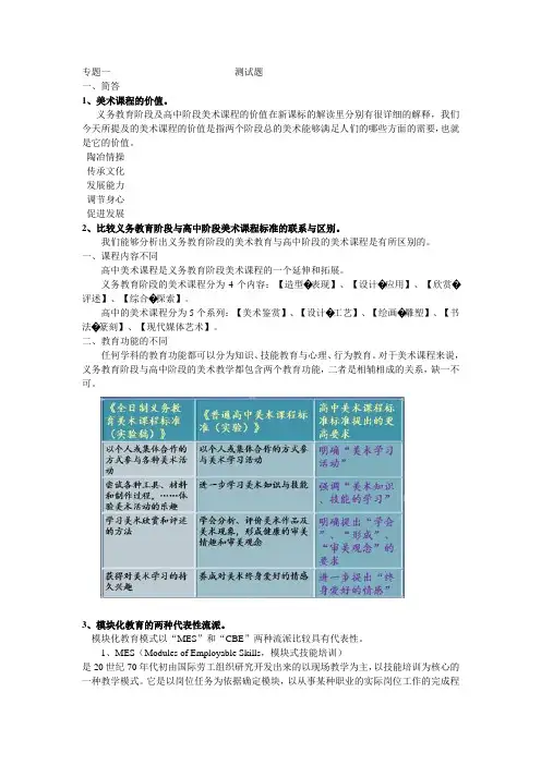 学科教学论专题一