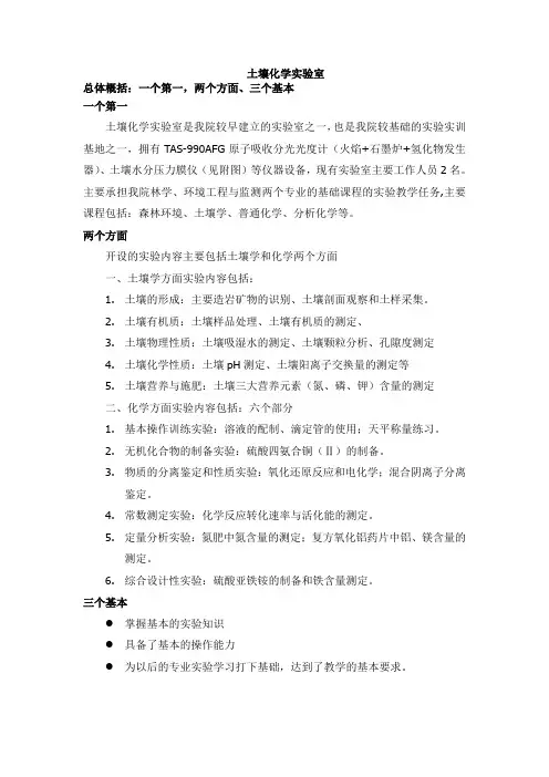 土壤化学实验室