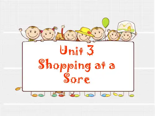 六年级上册英语课件-Unit 3 Shopping at aStore 教科版共13张PPT