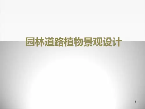 园林道路植物景观设计