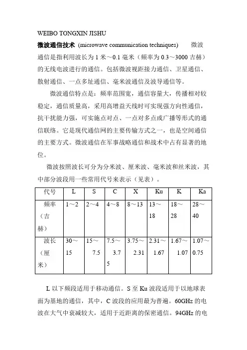 微波通信技术