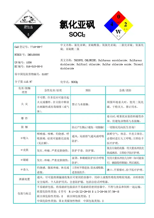 氯化亚砜