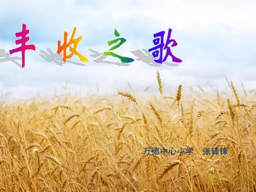 音乐课件—丰收之歌