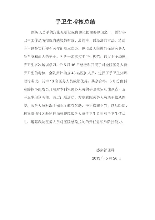 手卫生总结Word 文档