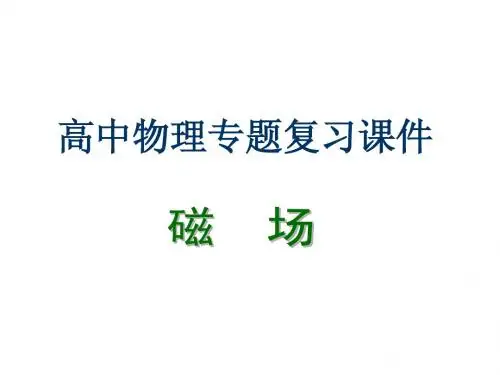 2014高中物理复习题(详解)《磁场》
