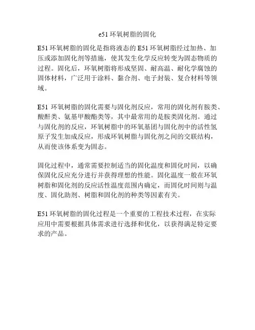 e51环氧树脂的固化 3