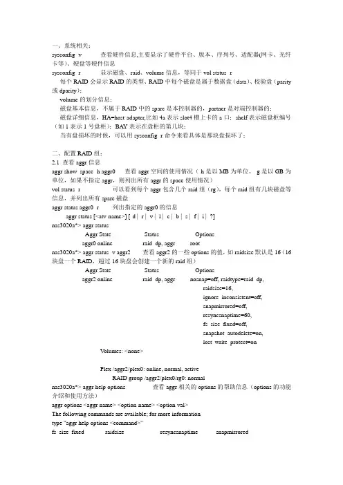 NetApp常用管理命令总结