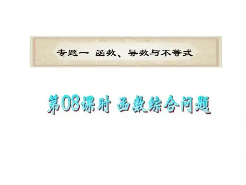 第08课时 函数综合问题