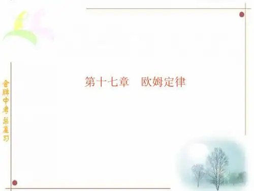 2017年中考物理17章 欧姆定律