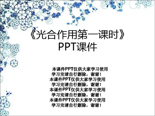 《光合作用第一课时》PPT课件