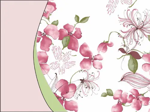 唯美桃花 ppt模板