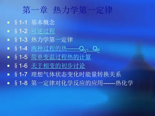 第一章 热力学第一定律.