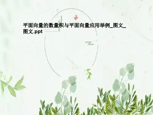 平面向量的数量积与平面向量应用举例_图文_图文