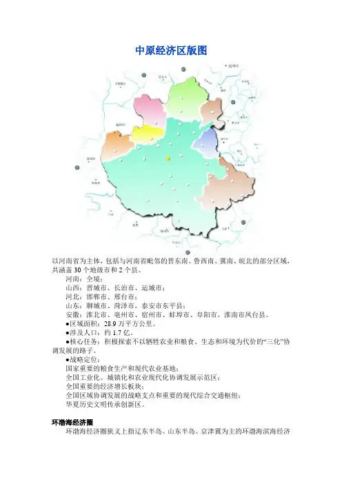 中原经济区版图