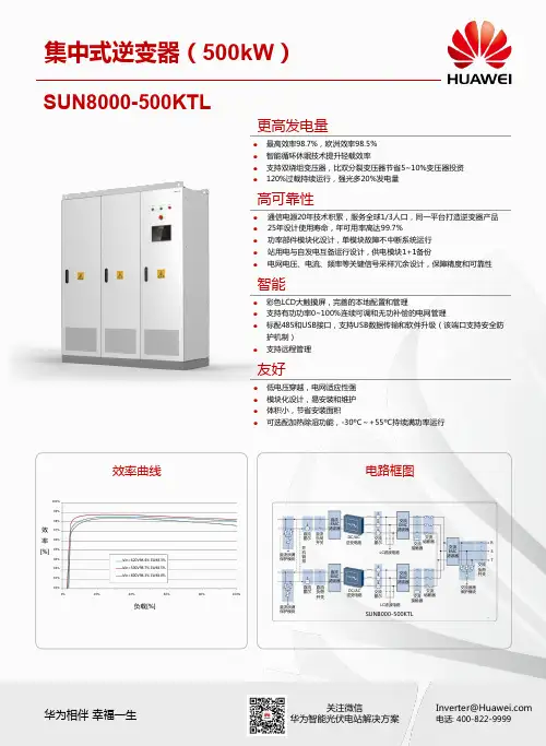 华为SUN8000逆变器彩页