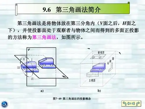 6.6机件的常用表达方法-第三角画法简介