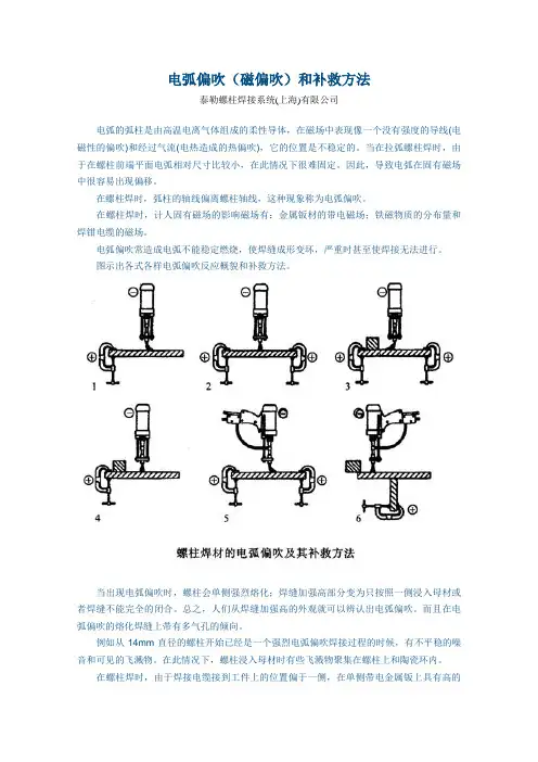 电弧偏吹(磁偏吹)和补救方法(泰勒螺柱焊接方案)