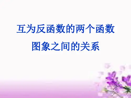 互为反函数的两个函数图像间的关系