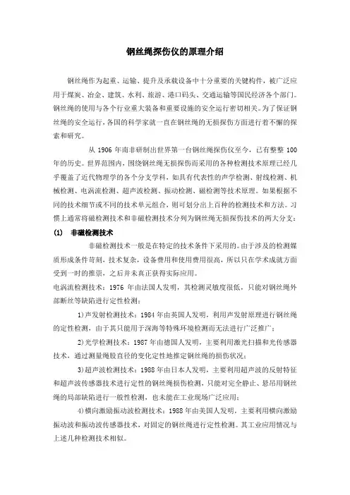 钢丝绳探伤仪的原理介绍