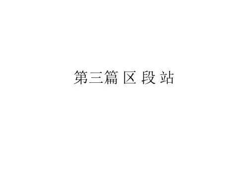 站场及枢纽之__第三篇 区 段 站