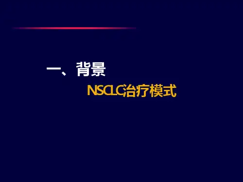 肿瘤维持治疗进展PPT课件