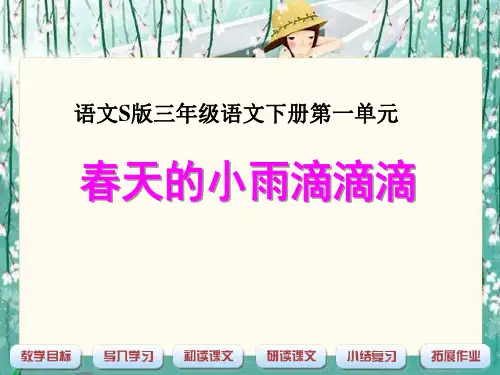 《春天的小雨滴滴滴》ppt课件(6篇)