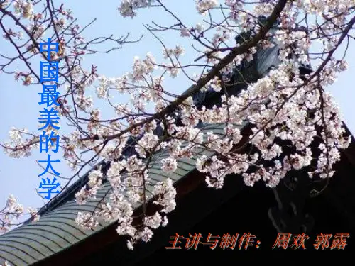 中国最美大学ppt
