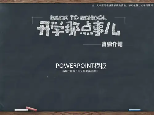 大学新生自我介绍ppt模板