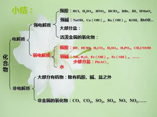 弱电解质的电离平衡PPT教学课件
