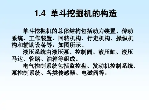 单斗挖掘机的结构及液压操作系统