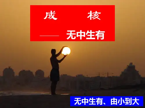 成核理论和薄膜生长