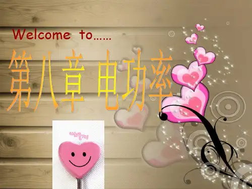 初中物理总复习第八章电功率