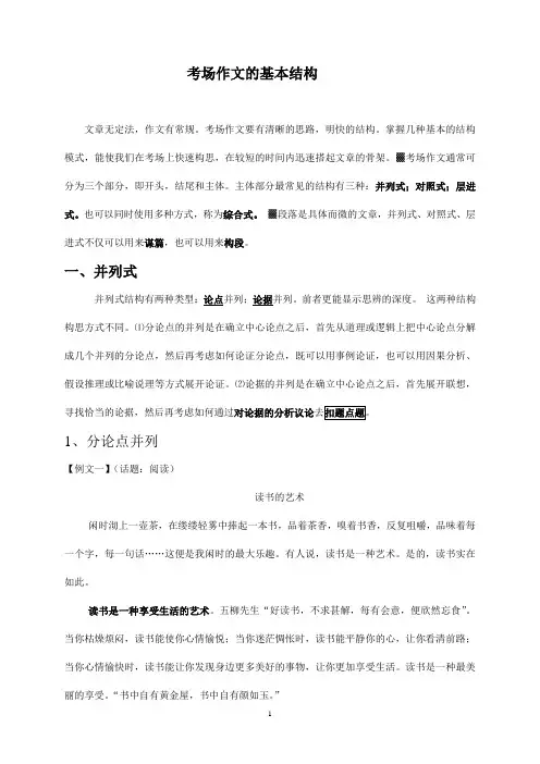 作文结构