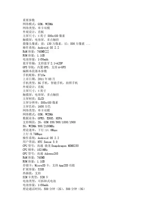 HTC Incredible S介绍
