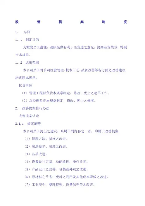 改善提案制度