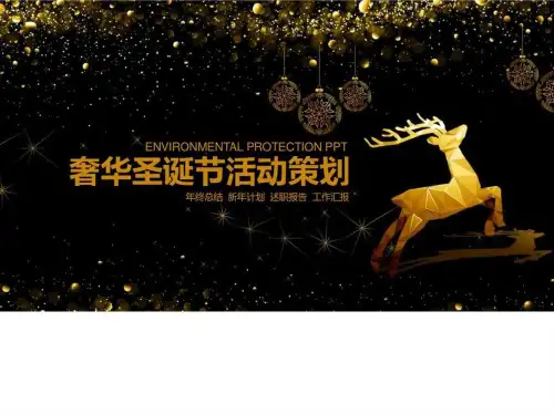 奢华圣诞节活动策划PPT模板_图文.ppt