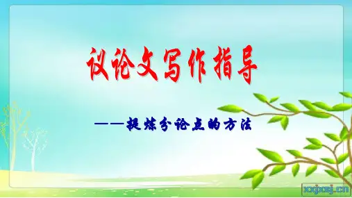 提炼分论点的方法.pptx