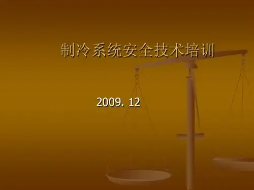 制冷系统安全技术培训